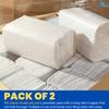 1InTheOffice Multifold Paper Towels, Paper Hand Towels for Bathroom, Folded Paper Towels, 1-Ply, 9" x 9.45", 250 Towels/Pack, 2 Pack view 3