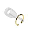 Deafmetal USA Retention Hearing Aid Cuff and Silicone Holster Attachment - Fits BTE and RIC Hearing Aids and BTE Cochlear Implant Processors - Keep Hearing Devices Secured - Gold - 1 Ear view 1
