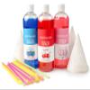 Nostalgia Snow Cone Syrup Variety Pack  3 Flavors, 16-oz Bottles: Blue Raspberry, Cherry, Cotton Candy  Paper Cups & Colored Spoon Straws  Great for Birthdays, Pool Parties, and BBQs view 1