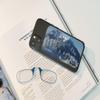 Always With You ThinOptics Readers - Armless On-Nose Reading Glasses - Slim Printed Case Attaches to Phone or Fits in Wallet - Snowy Mountain 1.0x view 3