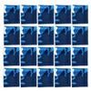 Calabria 20 Pack Microfiber Cleaning Cloth Blue Camouflage Print Clean Eyeglass Lens TV Phone Screen Camera Sunglass Glasses view 1
