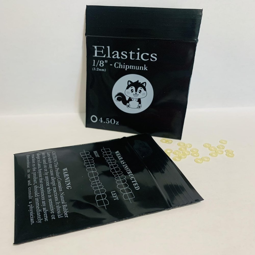 300 O-Rings - Orthodontic Elastic Dental Rubber Bands, Intraoral Elastic Rubber Bands. (Yellow, 1/8"-Heavy-4.5 oz)