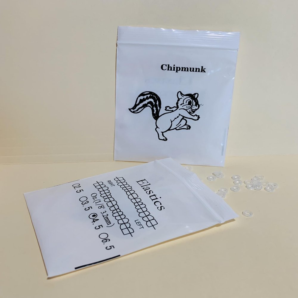 300 O-Rings - Orthodontic Elastic Dental Rubber Bands, Intraoral Elastic Rubber Bands. (Clear, 1/8"-Heavy-4.5 oz)