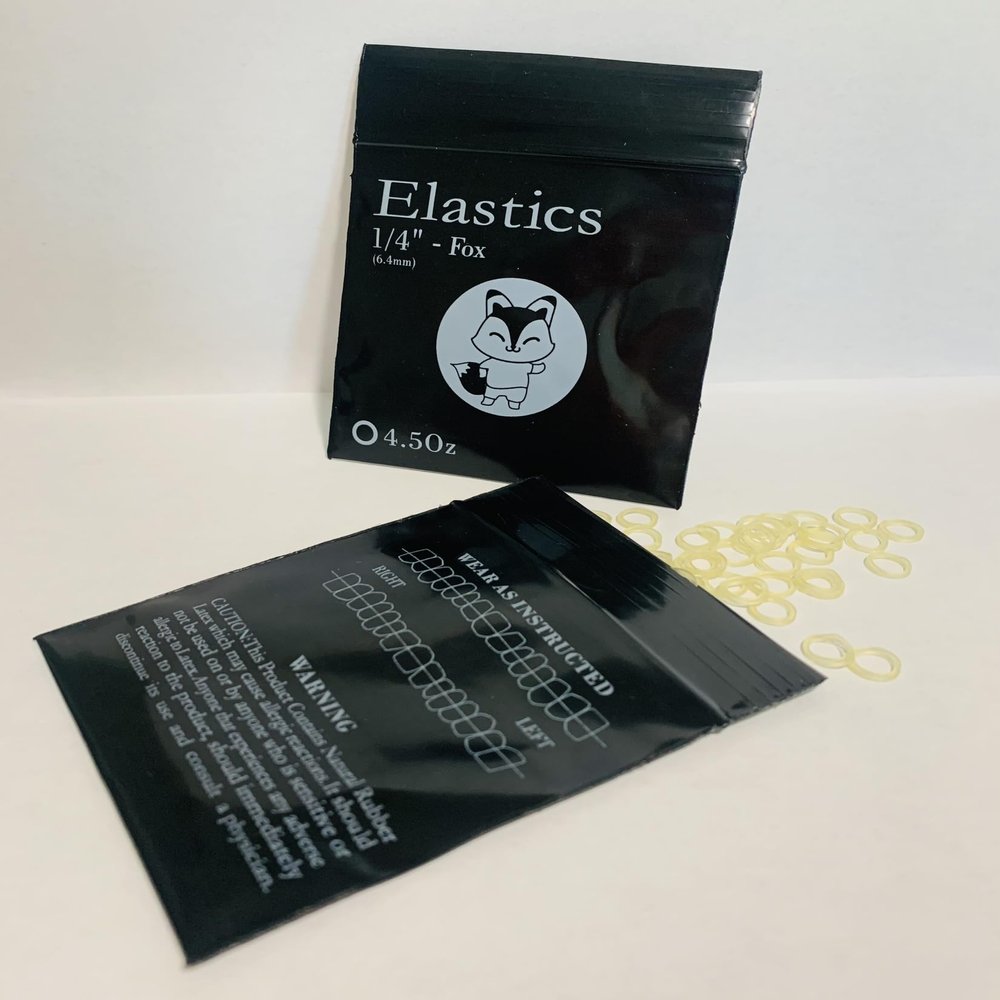 300 O-Rings - Orthodontic Elastic Dental Rubber Bands, Intraoral Elastic Rubber Bands. (Yellow, 1/4"-Heavy-4.5 oz)