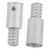 FOMIYES 2pcs Metal Threaded Pole Adapter Tips for Brooms and Mops Easy Installation Extension Handle Connectors for Household and Commercial Cleaning Tools view 1