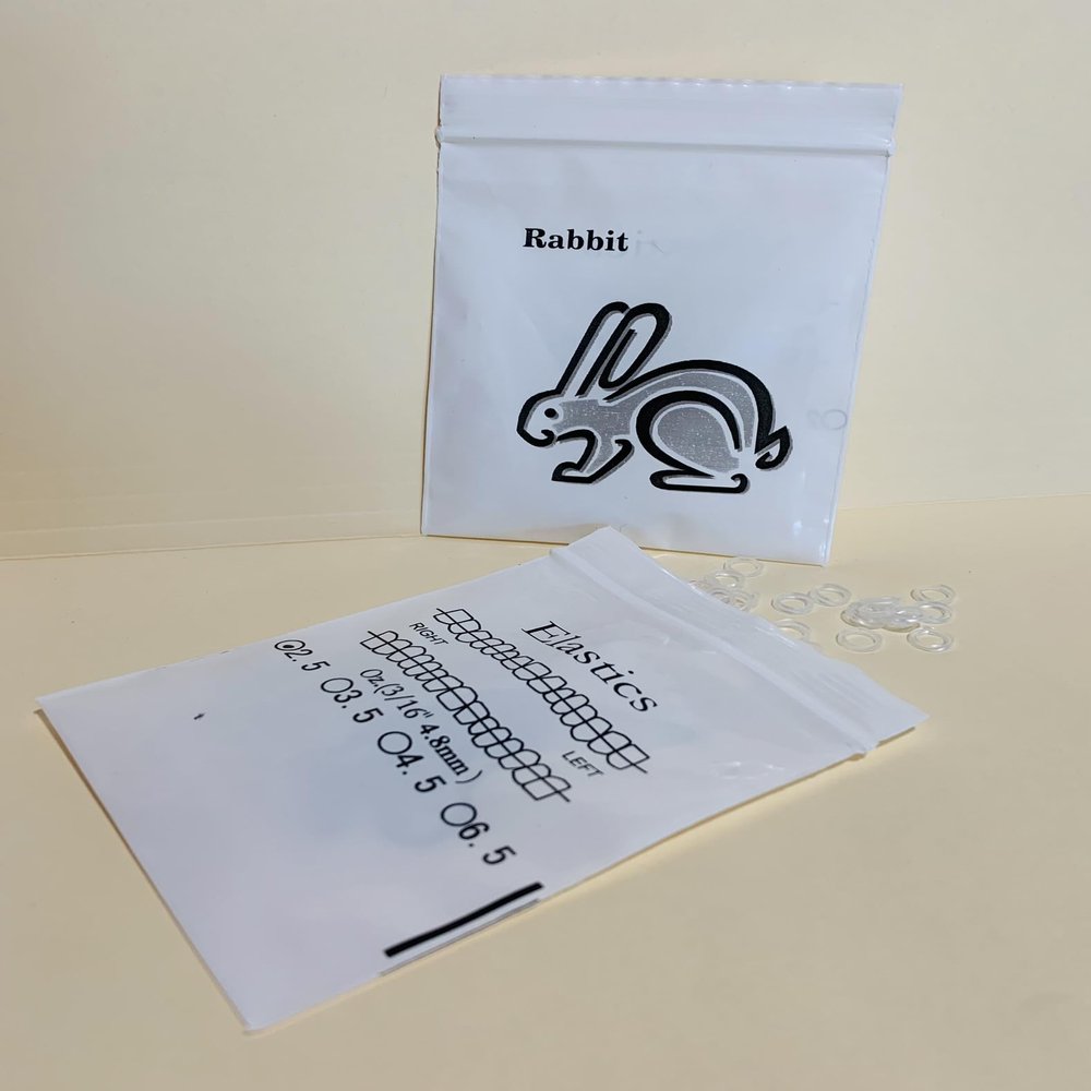300 O-Rings - Orthodontic Elastic Dental Rubber Bands, Intraoral Elastic Rubber Bands. (Clear, 3/16"-Light-2.5 oz)
