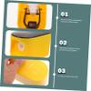 HAKIDZEL Automatic Toothpaste Dispenser Squeezer Practical Toothpaste Holder with Wall Mount for Boy Girl Adults Easy Push Release Compatible with Brands Random Color view 3