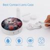 Animals Kitten Cat Flowers Contact Lens Travel Kit Portable Cute Contact Box with Mirror for Daily Outdoor, style view 3