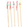 Anneome Wooden Ear Set 5pcs Bamboo Ear Chinese Doll Head for Family Use Random Color view 1