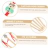 Anneome Wooden Ear Set 5pcs Bamboo Ear Chinese Doll Head for Family Use Random Color view 3