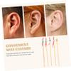 Anneome Wooden Ear Set 5pcs Bamboo Ear Chinese Doll Head for Family Use Random Color view 4