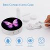 Butterfly Contact Lens Travel Kit Portable Cute Contact Box with Mirror for Daily Outdoor view 3