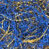 Keoferlo Gift Baskets Filler Gold and Blue Crinkle Paper Filler 1/2 LB Paper Shreds Craft Confetti Grass Raffia for Gift Baskets Wrap Decorations Display Merchandise view 1