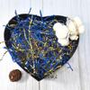 Keoferlo Gift Baskets Filler Gold and Blue Crinkle Paper Filler 1/2 LB Paper Shreds Craft Confetti Grass Raffia for Gift Baskets Wrap Decorations Display Merchandise view 3