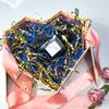 Keoferlo Gift Baskets Filler Gold and Blue Crinkle Paper Filler 1/2 LB Paper Shreds Craft Confetti Grass Raffia for Gift Baskets Wrap Decorations Display Merchandise view 4