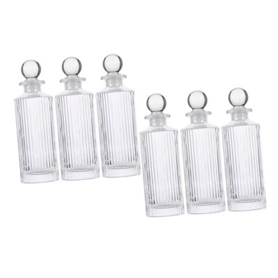 1 Set Glass Aromatherapy Bottle Oil Wine Cleaner Water Bottle Diffusers Spout Syrup Brandy Drying Rack Stream Air Opener Sink Perfume Bottle Aromatherapy Volatile Bottles