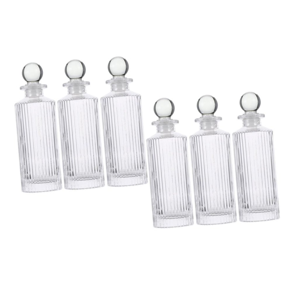 1 Set Glass Aromatherapy Bottle Oil Wine Cleaner Water Bottle Diffusers Spout Syrup Brandy Drying Rack Stream Air Opener Sink Perfume Bottle Aromatherapy Volatile Bottles