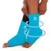 FOMI Hot Cold Ankle Foot Gel Ice Pack Wrap | 2 Pack | Premium Comfort 360 Degree Solid Gel Cooling Compression for Plantar Fasciitis, Heel Spurs, Achilles, Tendonitis, Sore Feet, Gout view 1