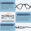 Distance Nearsighted Glasses For Men,Women Near Sighted Vision Driving Farsighted Eyeglasses,Mens Nearsight Myopia See Far Sight Computer Eye Glass,Cheaters Anti Blue Light Blocker TR 90 Frame -1.75 view 3