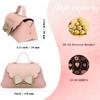 10 pack PU Leather Gift Boxes, Reusable Baby Showers Party Boxes Favor, Mini Handbag Candy Gift Box with Bowknot For Wedding Birthday Christmas Valentine's Day New Year Party Decoration, 4.7 x3 inches (Champagne) view 2