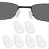 DROGO 3 Pairs Soft Silicone Replacement Nose Pads Nose Piece for Oakley Whisker/WireTap/Crosshair 2.0 OO4044/Half Wire 2.0/Metal Plate/Blender 6B Eyeglasses/Sunglasses, Anti-Slip, Skin-Friendly view 1