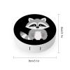 Cute Raccoon Contact Lens Travel Kit Portable Cute Contact Box with Mirror for Daily Outdoor view 2