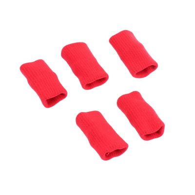 FOMIYES 5pcs Sports Finger Cots Grip Strength Elastic Finger Protectors for Basketball Volleyball Sleeve