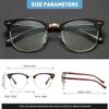 AOMASTE Blue Light Blocking Glasses Vintage Half Frame UV Clear Lens Anti Eyestrain Computer Gaming Glasses for Women Men(P51) view 2