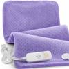Heating Pad for Back Pain Relief, 33"x17" Electric Heating Pad for Shoulder, Neck, Cramp, Menstrual Pain, Christmas Gifts for Women Men Mom Dad-6 Heat Settings and Auto-Off, Moist/Dry Heat pad, Purple view 1