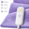 Heating Pad for Back Pain Relief, 33"x17" Electric Heating Pad for Shoulder, Neck, Cramp, Menstrual Pain, Christmas Gifts for Women Men Mom Dad-6 Heat Settings and Auto-Off, Moist/Dry Heat pad, Purple view 3