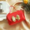 10 pack PU Leather Gift Boxes, Reusable Baby Showers Party Boxes Favor, Mini Handbag Candy Gift Box with Bowknot For Wedding Birthday Christmas Valentine's Day New Year Party Decoration, 4.7 x3 inches (Red) view 1