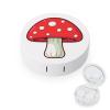 Red Mushroom Contact Lens Travel Kit Portable Cute Contact Box with Mirror for Daily Outdoor view 1