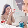 Red Mushroom Contact Lens Travel Kit Portable Cute Contact Box with Mirror for Daily Outdoor view 4