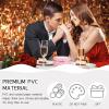 Baluue Round Flower Boxes Set of 2 with Transparent Window Pvc Lid Floral Packaging for Valentine Birthday Anniversary and Special Occasion view 2