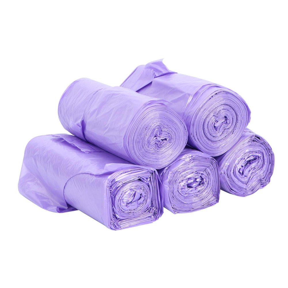 FOMIYES 5rolls Strong Garbage Bags Handle Heavy Duty Trash Bags Leakproof for Home Office