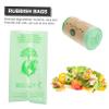 FOMIYES Biodegradable Corn Starch Garbage Bags Durable Flat Household Rubbish Pouches Odorless for Pet Waste and Kitchen Use view 3