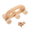 Beaupretty 1pc Wooden Wheel Hand Massager Tool for Relaxation and Health Portable Roller Massager for Travel Light Design for Stress Relief and Muscle Relaxation view 4