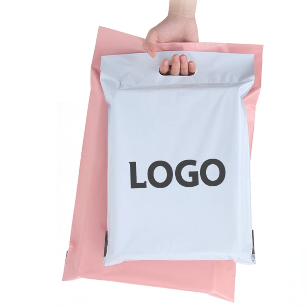 gorm 50pcs Personalized Custom Bags with Logo Customized Mailing Shipping Bags Plastic Gift Shoe Box Product Packaging Bags Waterproof Express Bags Logo Printing (Black,40x50cm)
