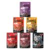 Louisville Vegan Jerky Co. Variety Bundle Vegan Jerky 3 oz. 6 pack (Smoky Carolina BBQ, Buffalo Hot Wing, General Tso, Maple Bacon, Pepperoni Pizza, Smoked Black Pepper) view 1