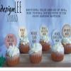 Custom Beach Wedding Cake Topper Personalized Tropical Cake Topper Couple Wedding Cake Topper Silhouette Couple Cake Topper (Primary color: Silver Glitter Shim, Cake Topper Width: 7" Wide) view 2