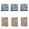 Calabria 6 Pack Microfiber Cleaning Cloth Brown/Blue Yellow Snakeskin Print Cleans Eyeglasses Lenses TV Phone Camera Glasses view 1