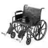 30 Inch Bariatric Wheelchair for Adults - Removable Desk Length Armrests, Swing Away Footrests, Adjustable Height - 500+ lbs Capacity Extra Wide Wheelchair - Foldable view 1