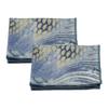 Calabria 2 Pack Microfiber Cleaning Cloth Blue Yellow Snakeskin Print Cleans Eyeglasses Lens TV Phone Screens Camera Glasses view 1