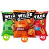 WILDE Protein Chips Spicy Variety Pack, Buffalo, Spicy Queso, Nashville Hot, Gluten Free Keto Chips Made With Real Ingredients, Protein Snacks, Pack of 12 view 3