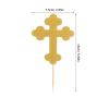 Hemoton 24pcs Birthday Cake Toppers Happy Birthday Cupcake Picks for Party Decorations Christian Themed Cake Inserts Versatile Dessert Decor for Showers and Celebrations view 2