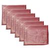 Calabria 6 Pack Microfiber Cleaning Cloth Pink Fuschia Paisley Print Cleans Eyeglass Lens TV Phone Screens Camera Sunglasses view 1