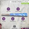 Beautiful Burns Marbled Madness Cones Rolling Paper - 32 Count Jar of 98mm Rolling Papers With Foil Tips - Fun and Easy Rolling - Pre-Rolled Cones view 3