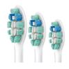 NineLife Basics 3 Genuine C2 Optimal Plaque Control Toothbrush Heads, 3 Brush Heads, White, Fits HX9023/65 view 1