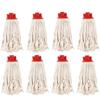 8 Pcs of Mop Head Replacement Cotton Mop Heads Refill (Screw On) Absorbent Microfiber, String Mop, Mop Refill, Floor Mop view 1