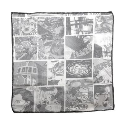 Calabria 1 Pack Microfiber Cleaning Cloth Black White Comic Cleans Eyeglass Lenses TV Phone Camera Sunglass Glasses Cleaner